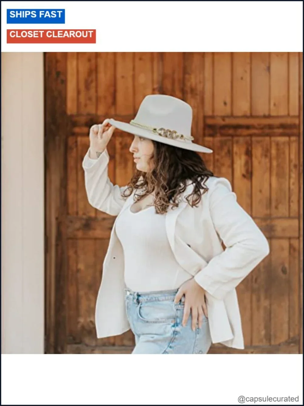 Wide Brim Felt Fedora Panama Hat Adjustable Cotton Polyester